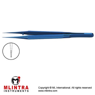 Micro Tying Forceps tungsten carbide coated platforms, Straight,round handle,18cm 0.7mm tips 0.5mm tips 0.3mm tips 0.2mm tips